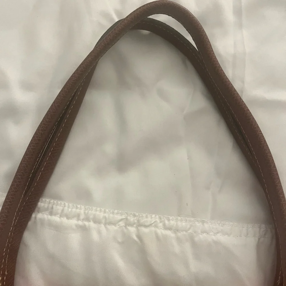 Longchamp Le Pilage Orange Tote Bag - Picture 7 of 10